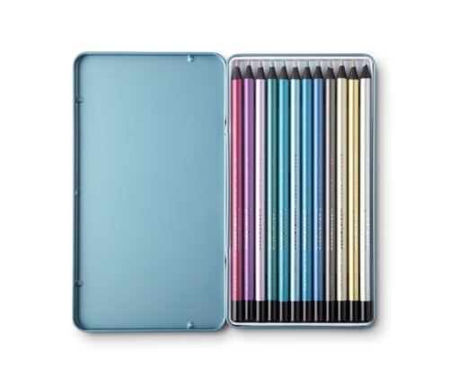 Printworks 12 Colour Pencils - Metallic