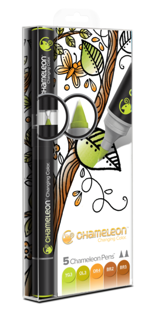 Chameleon Art Products Pens Earth Tones of 5 