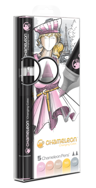 Chameleon Art Product Pastel Tones Pens Set of 5 