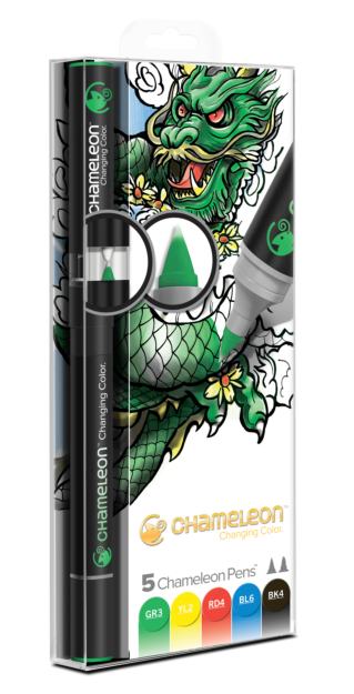 Chameleon Art Products Pens Primary Tones Set of 5 