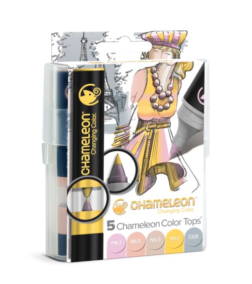 Chameleon Art Products Color Tops Pastel Tones Set of 5 