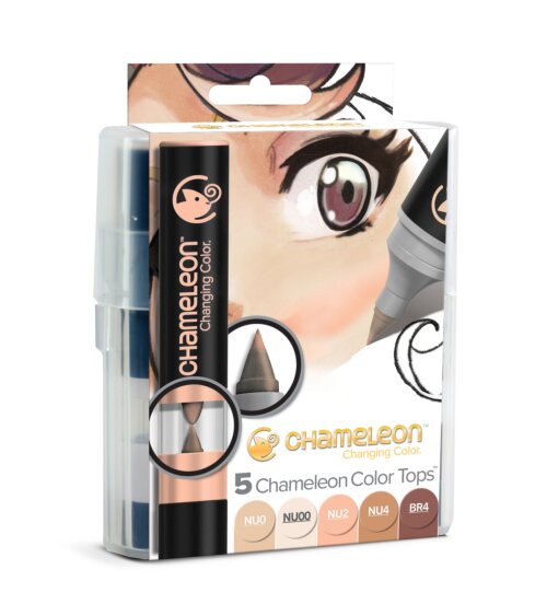 Chameleon Art Products Color Tops Skin Tones Set of 5