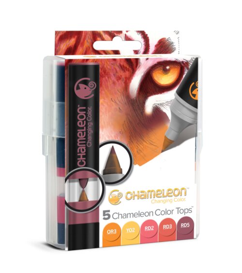 Chameleon Art Products Color Tops Warm Tones Set of 5