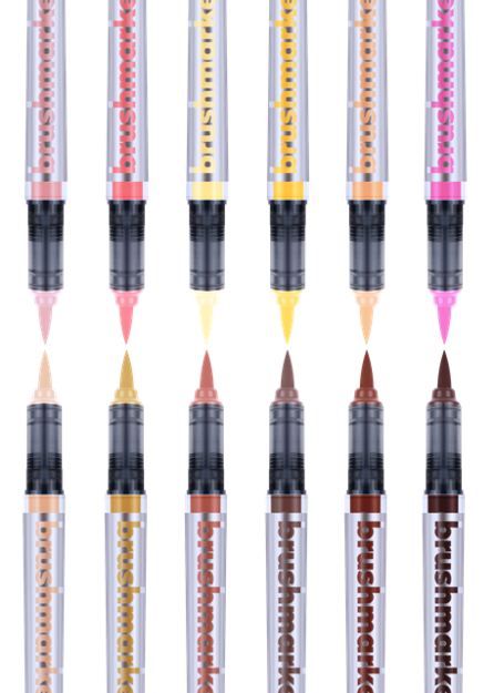 KARIN Brushmarker PRO 12 "Skin colours" set, MOOD