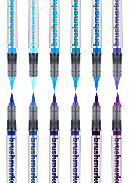 KARIN Brushmarker PRO 12 "Sky colours" set, MOOD