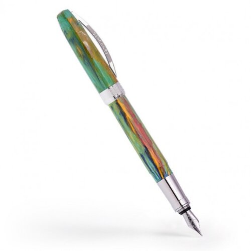 VISCONTI VAN GOGH  IRISES  FOUNTAIN PEN  LIGHT GREEN, CAP OFF
