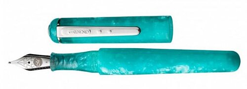 Turquoise Ocean Fountain Pen Italic 1.5 Nib