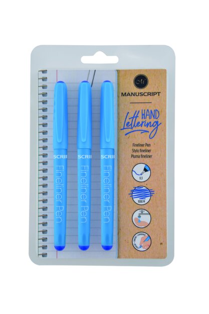 Fineliner Triple Pack - Blue
