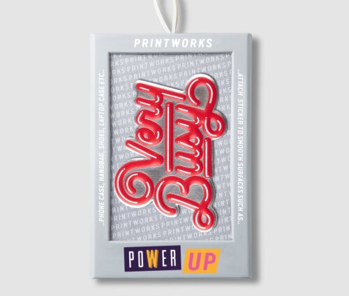 Printworks Sticker - Very Busy red