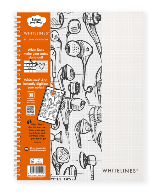 Whitelines A4 Squared Pad