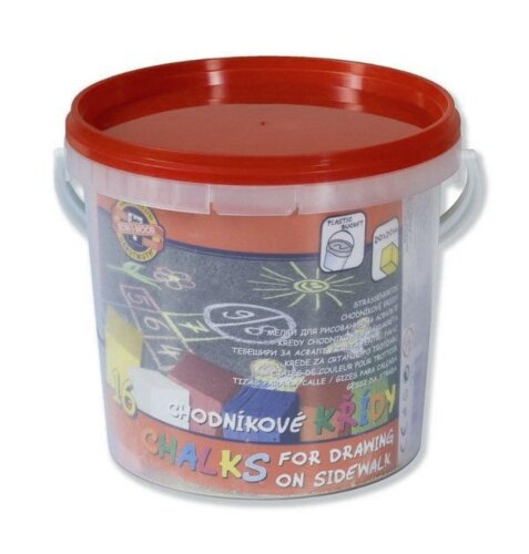 18 Square Patio Chalks in tub, Koh-I-Noor