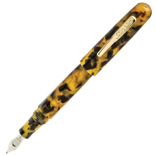 All American Fountain Pen, Tortoiseshell - Medium, Slanted