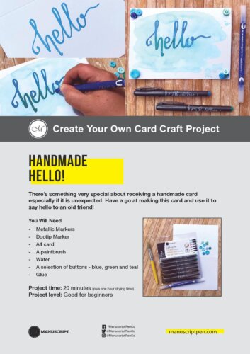 World Calligraphy Day Create A Card Craft Project