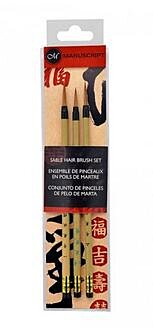Sable Hair Calligraphy Brush Set
