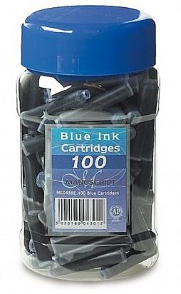 100 Blue Ink Cartridges
