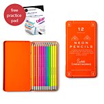 Neon Colouring Pencils Set
